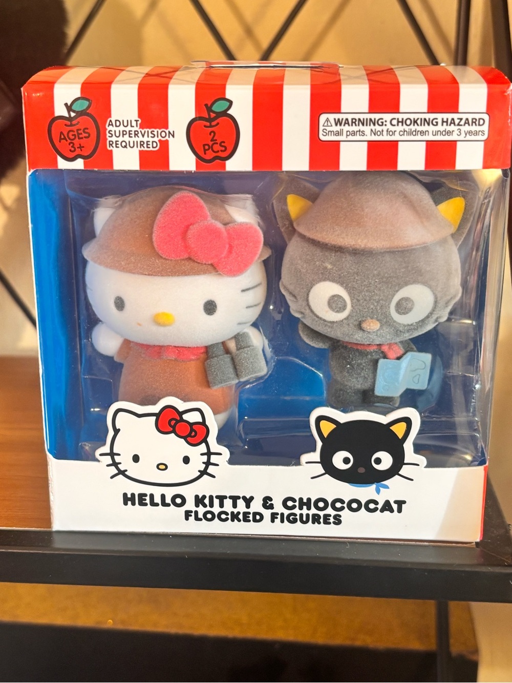 Hello Kitty & Chacocat Flockex Figurines + Journal